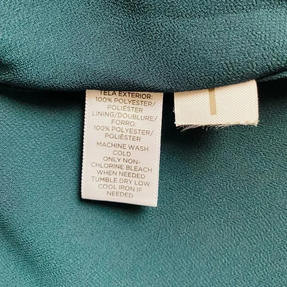 ANN TAYLOR LOFT |Women’s Teal Strapy Dolphin Hem Sheath Mini Shift Dress Size XS - Picture 9 of 9